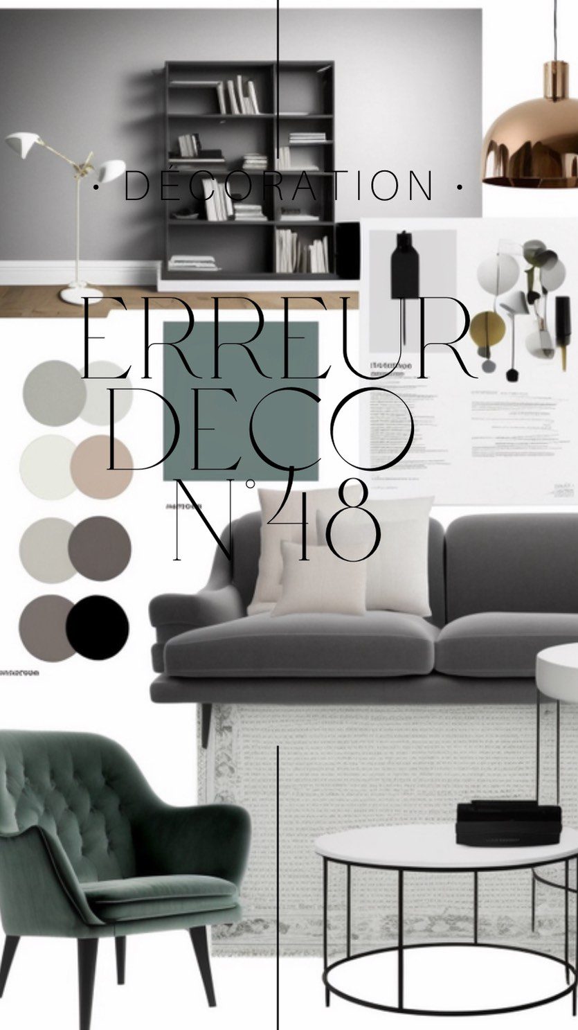 La petite erreur déco du jour: #48 Ne pas utiliser l’IA pour ses moodboards  Ne pas utiliser l’intelligence artificielle pour concevoir votre moodboard, c’est passer à côté d’un outil ultra pratique qui peut transformer votre vision en réalité.
Avec des applications et plateformes d’IA, vous pouvez expérimenter différents agencements, tester des palettes de couleurs et visualiser des ambiances adaptées à votre espace. Fini les heures passées à découper des magazines ou à chercher l’inspiration manuellement ! Ces outils vous permettent de clarifier vos idées, de gagner en efficacité et d’aboutir à une déco cohérente et stylée.  L’IA, c’est comme avoir un assistant déco personnel: elle vous aide à affiner vos choix, évite les erreurs et vous donne un aperçu réaliste de votre futur intérieur. Un vrai game changer pour partir du bon pied dans votre projet!