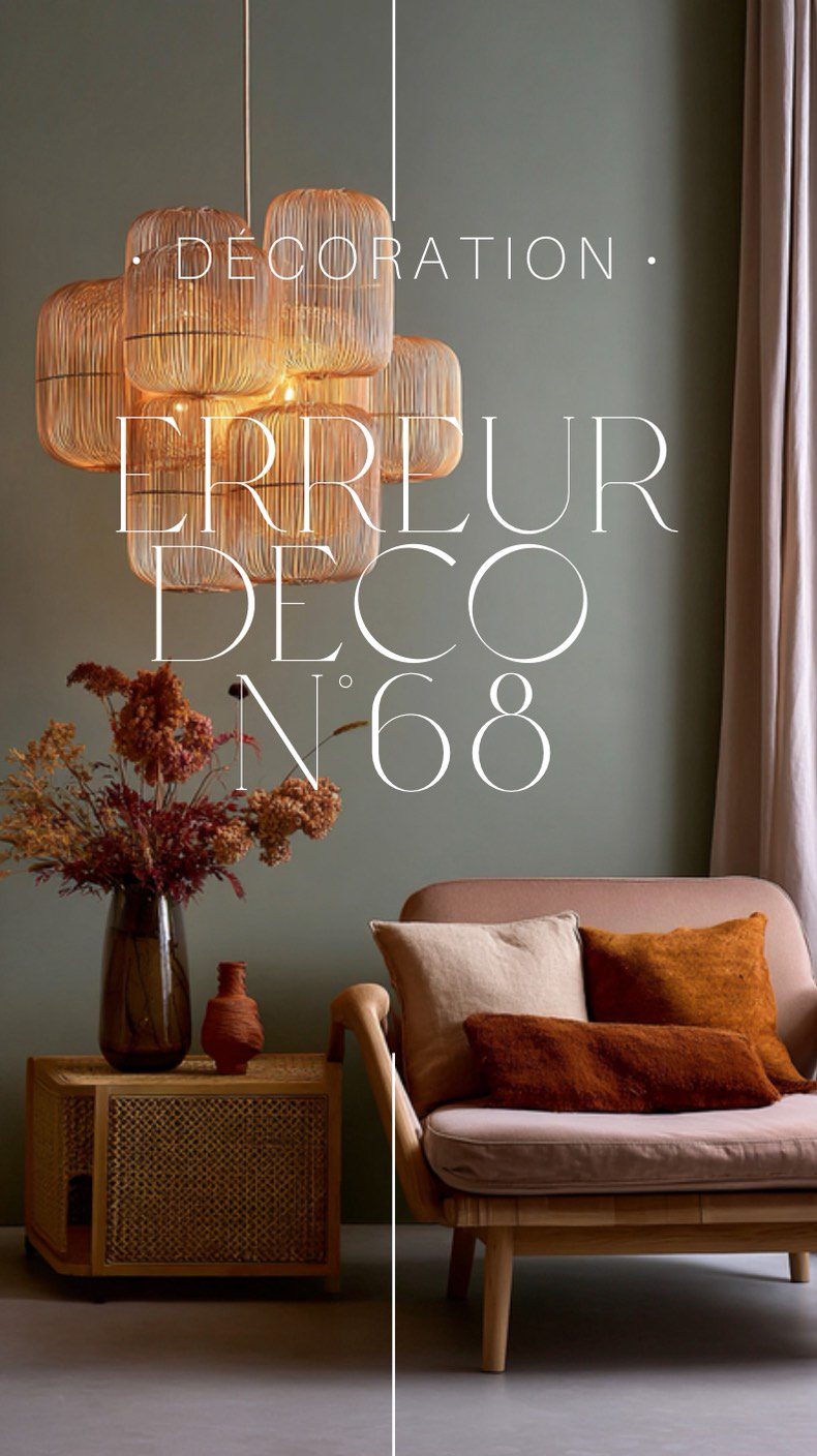 🎯 Erreur déco #68 : Opter pour une seule source lumineuse  C’est vrai, un plafonnier au milieu de la pièce, c’est super pratique : un clic et hop, toute la pièce est éclairée ! Mais soyons honnêtes, cette lumière directe venue d’en haut n’est pas toujours la plus flatteuse… Elle peut même donner un éclairage un peu dur et froid. Bref, c’est fonctionnel, mais loin d’être suffisant pour créer une ambiance chaleureuse et agréable dans toute la pièce.  ASTUCE  Au sein d’une même pièce, multipliez les points de lumière pour composer votre décor. Au moins 3!
Superposez vos éclairages à différentes hauteurs comme les lampadaires, les suspensions, les lampes de table et les appliques.  On n’est pas obligé de toutes les allumer en même temps, ça permet de moduler les ambiances au cours de la journée. 
Et choisissez toujours des ampoules blanches chaud.  #designerdebonheur #design #decoration #deco #déco #home #homedesign #architectureinterieure #designinterieur #erreur #erreuràéviter