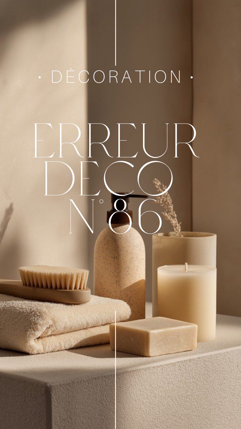 Erreur déco #86 : Exposer ses produits du quotidien  Que ce soit dans la cuisine, la salle de bains ou même les toilettes, laisser vos produits en exposition n’est pas une bonne idée. Les bidons de détergent ou les flacons de shampoing flashy ont rarement une vocation déco, soyons honnêtes.  Astuce  Investissez dans de jolis contenants ! Des flacons en verre ambré pour vos savons et shampoings, de petites boîtes élégantes pour vos cotons ou encore des paniers tressés pour ranger vos rouleaux de papier toilette.
Pour les produits d’entretien ? Direction le placard à produits. Ils y seront bien mieux et votre espace gagnera instantanément en harmonie visuelle.  L’objectif est simple : désencombrer le champ visuel et créer un environnement à la fois fonctionnel et agréable. Un intérieur fluide et apaisant, ça passe aussi par ces petits détails !  #designerdebonheur #design #decoration #deco #déco #home #homedesign #architectureinterieure #designinterieur #erreur #erreuràéviter