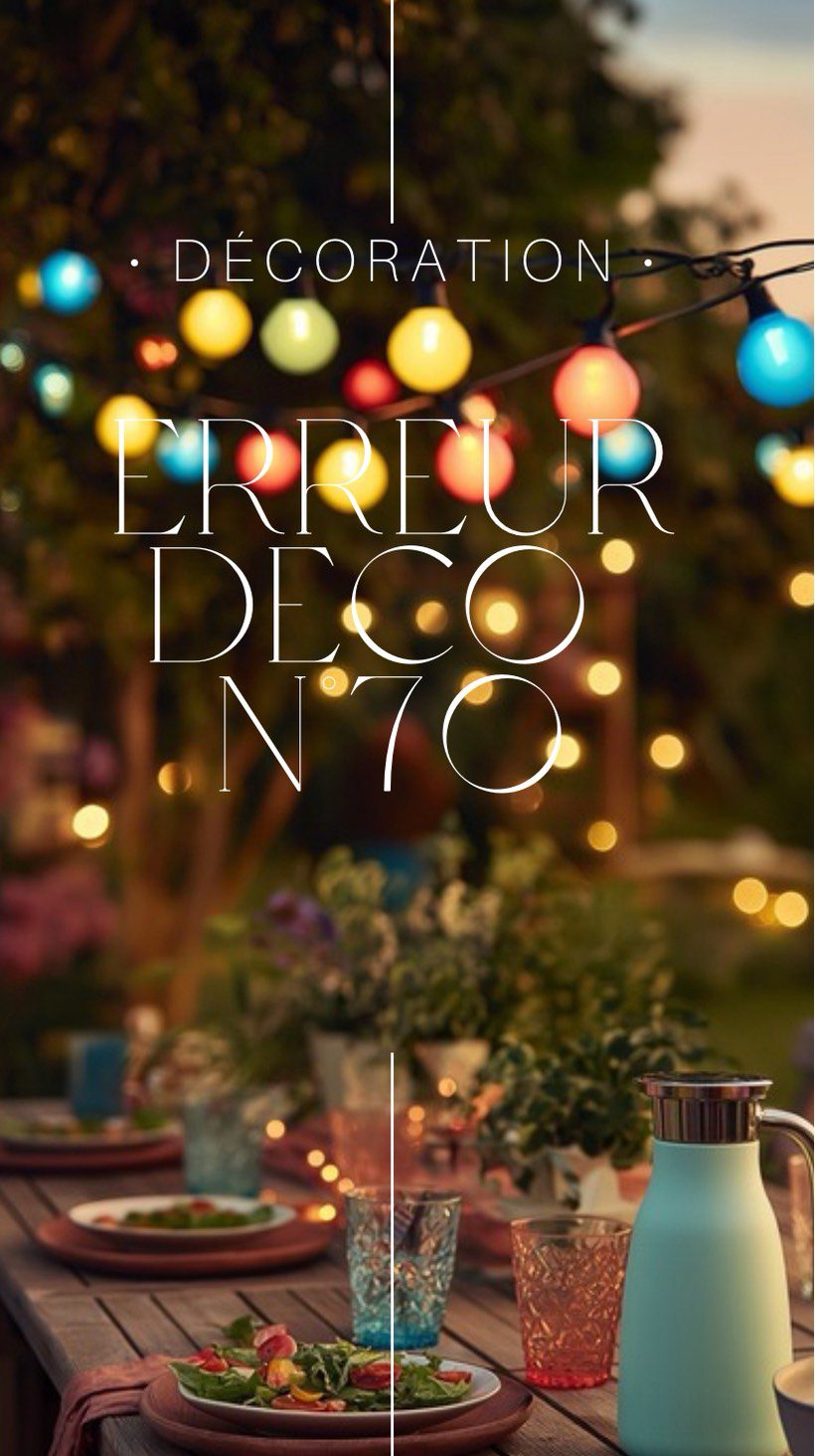 🎯 Erreur déco #70 : Ne pas utiliser de guirlandes  Les guirlandes lumineuses, c’est un peu la baguette magique de la déco : elles apportent instantanément une ambiance chaleureuse et conviviale.  Pourtant, elles sont souvent négligées, notamment dans les espaces extérieurs. Une terrasse, un balcon ou un jardin illuminé par une guirlande esprit guinguette devient tout de suite un lieu festif et accueillant pour les soirées d’été. Suspendues au-dessus d’une table, enroulées autour d’un arbre ou accrochées à une pergola, elles créent un petit air de fête qui invite à la détente.  Astuce  Ne les limitez pas à la belle saison ! L’hiver, on les rentre pour les intégrer dans votre déco intérieure. Une guirlande lumineuse peut être suspendue autour d’une patère, posée délicatement dans un grand vase transparent ou encore accrochée en tête de lit pour une ambiance douce et poétique.  #designerdebonheur #design decoration deco déco home homedesign architectureinterieure designinterieur erreur erreuràéviter
